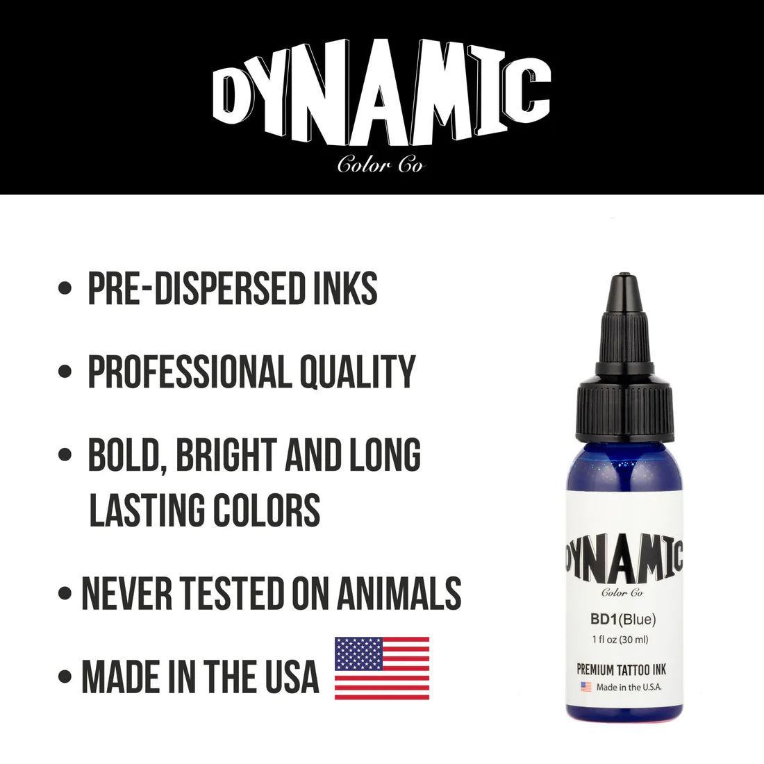 Dynamic Tattoo Ink Blue - 1 oz. Bottle