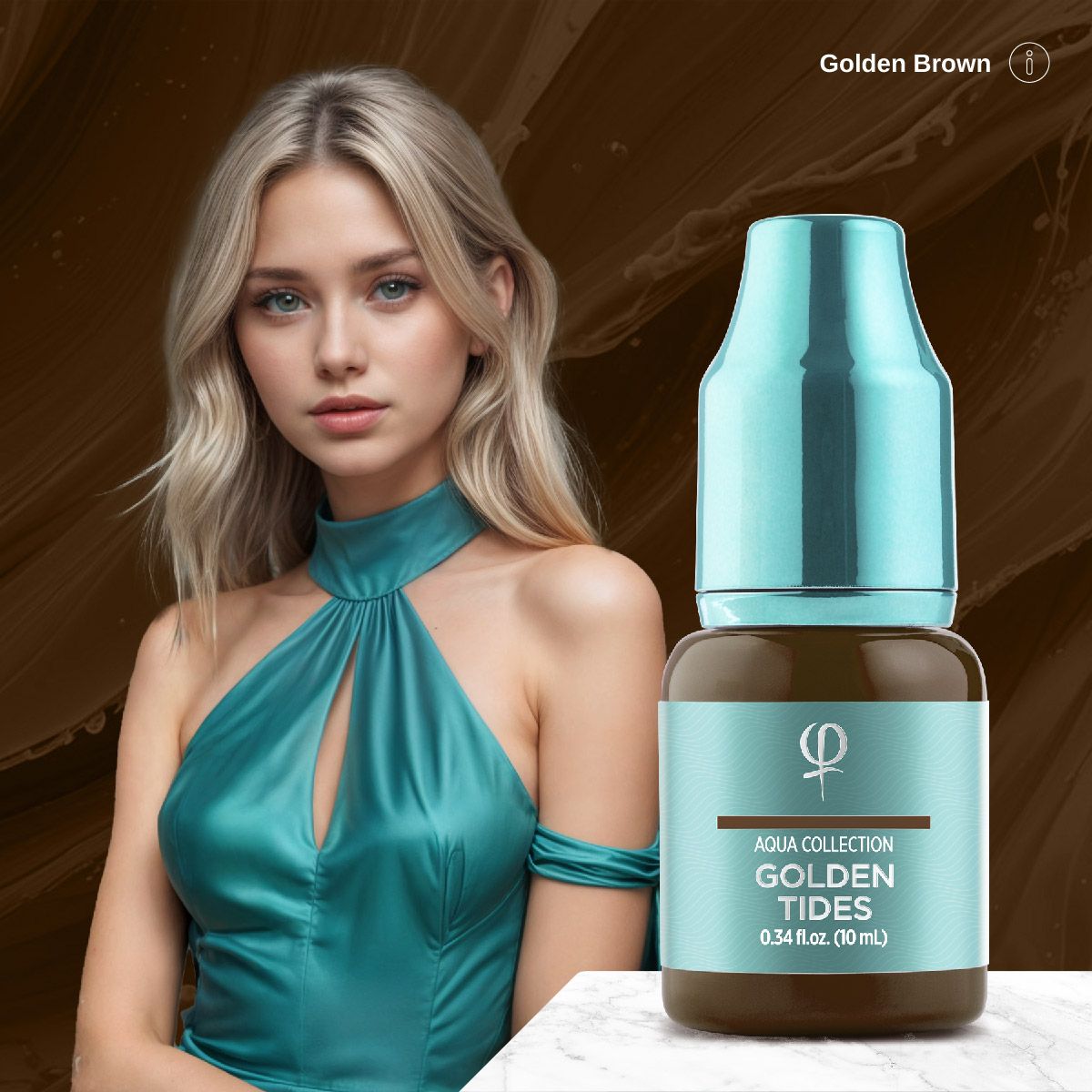 Phibrows Golden Tides PMU Pigment 10ml