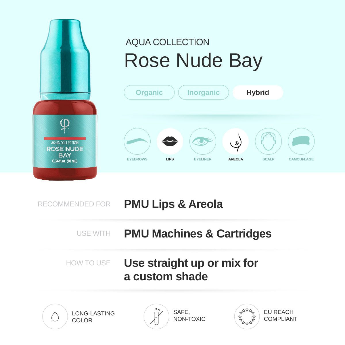 Phibrows Rose Nude Bay PMU pigment 10ml