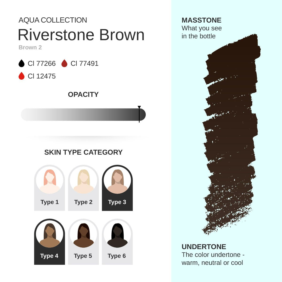 Phibrows Riverstone Brown PMU Pigment 10ml