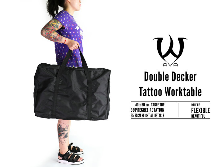 AVA - SKULL DNA Stable Double Decker Tattoo Work Table