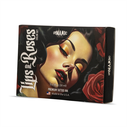 Dynamic Tattoo ink Lips and Roses set 1oz