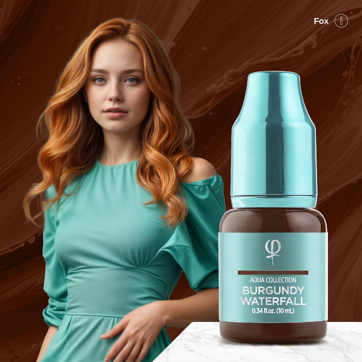 Phibrows Burgundy Waterfall PMU Pigment 10ml