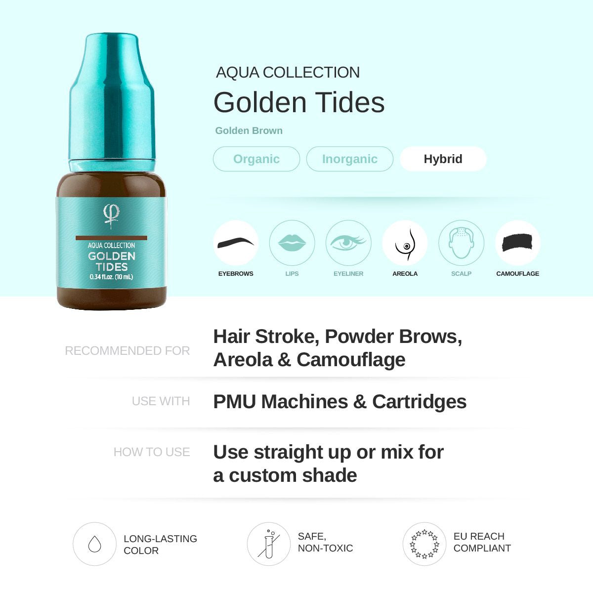 Phibrows Golden Tides PMU Pigment 10ml