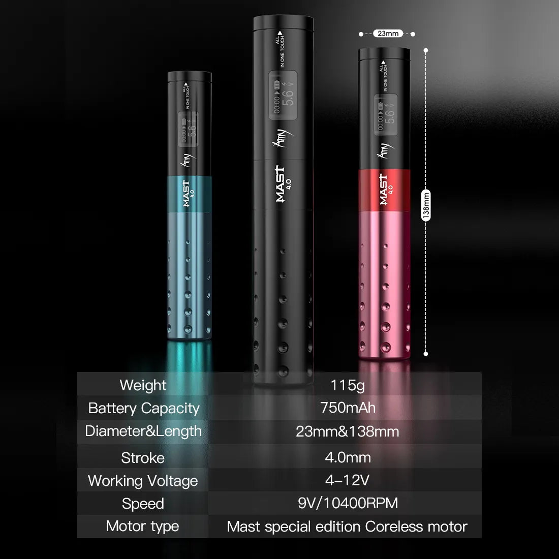 Mast Tour Amy 4.0mm | Mast Tattoo and Pmu machine