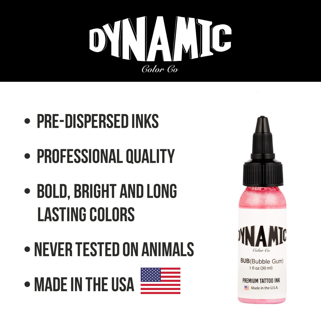 Dynamic Tattoo Ink Bubble Gum Pink