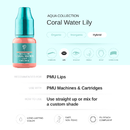 Phibrows Coral Water Lily – Correction color PMU pigment 10ml