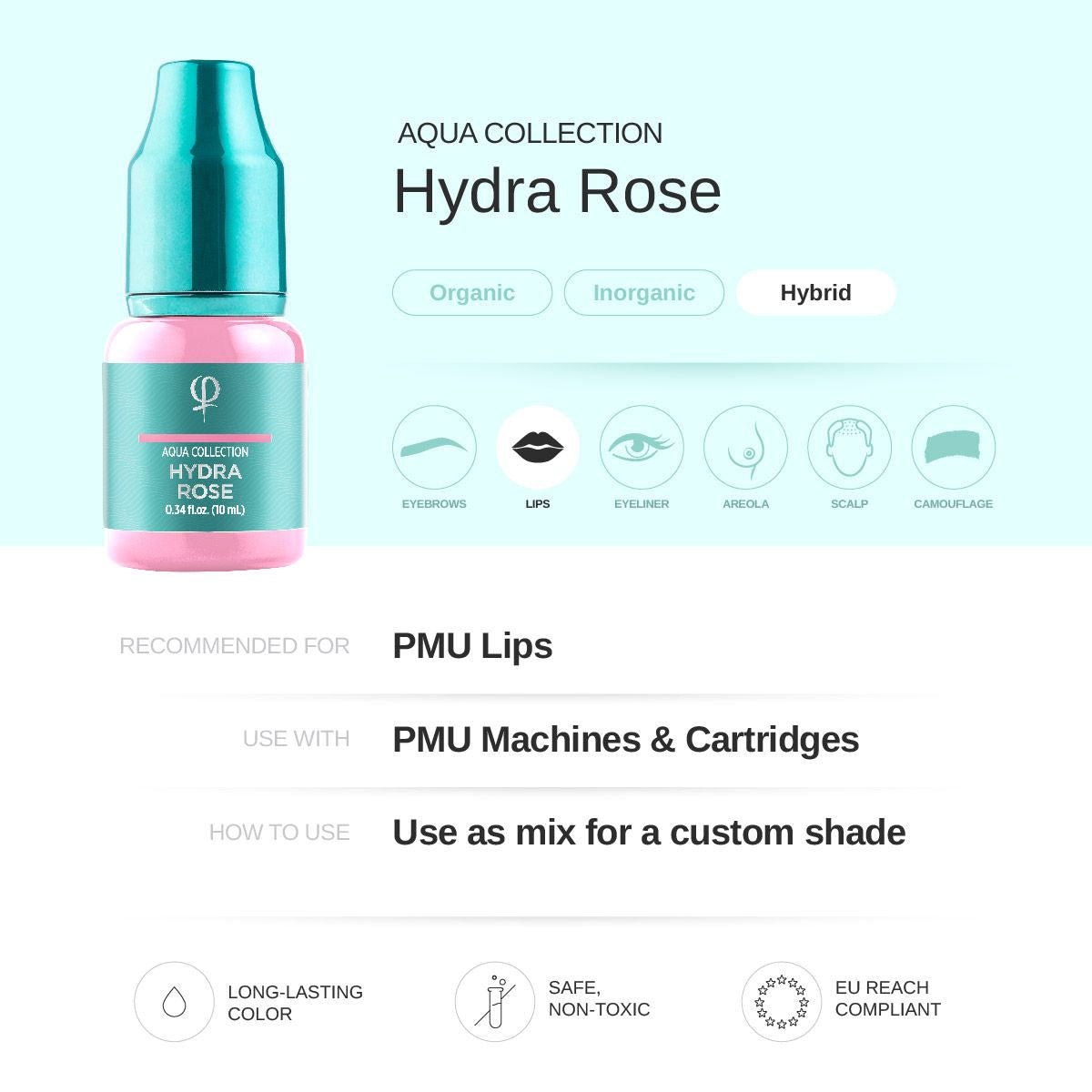 Phibrows Hydra Rose – Correction color PMU pigment 10ml