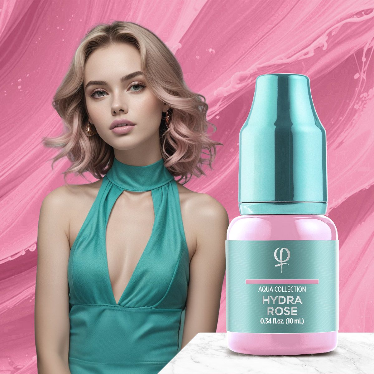 Phibrows Hydra Rose – Correction color PMU pigment 10ml