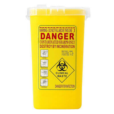 Sharp disposal container
