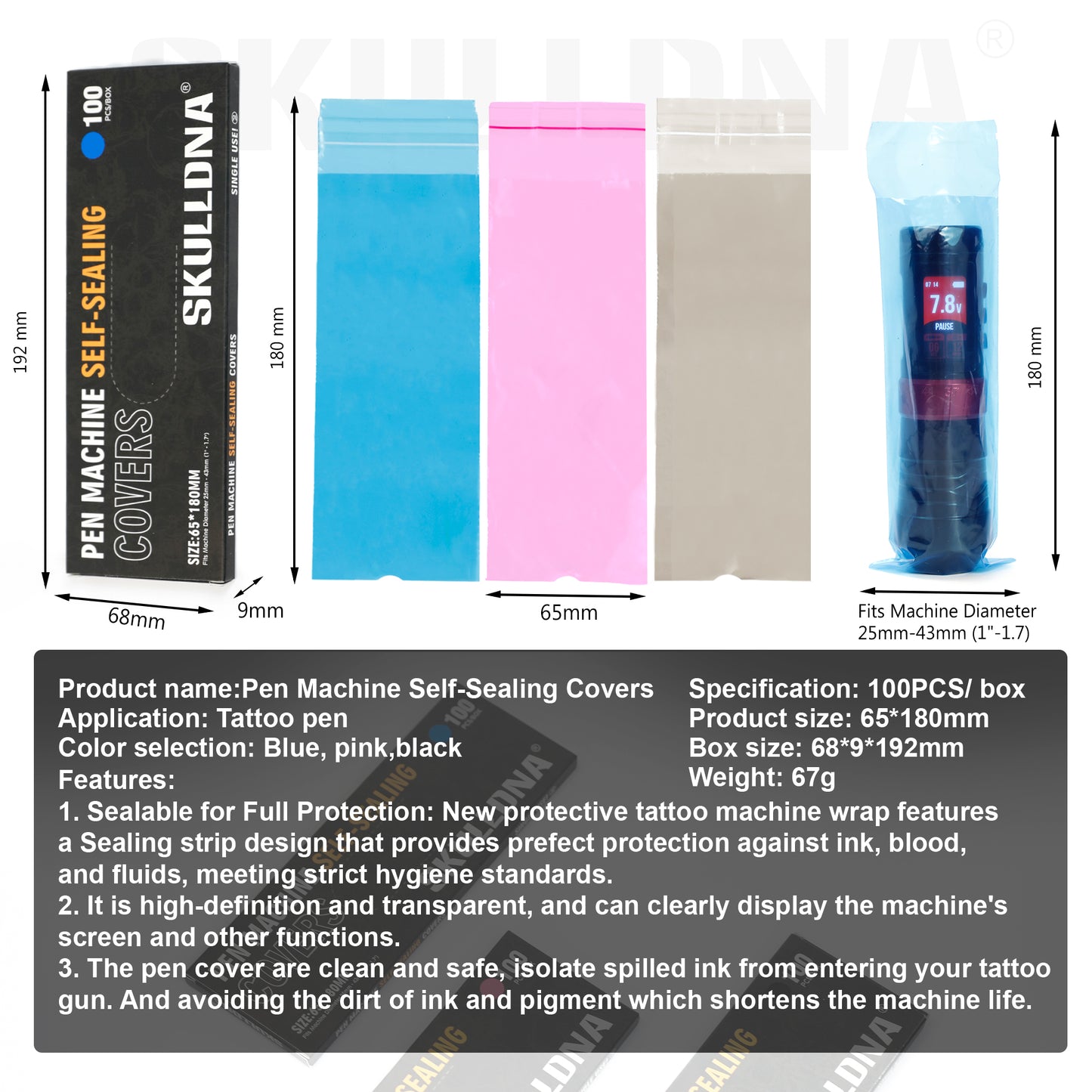 AVA - PEN MACHINE SELF SEALING COVER