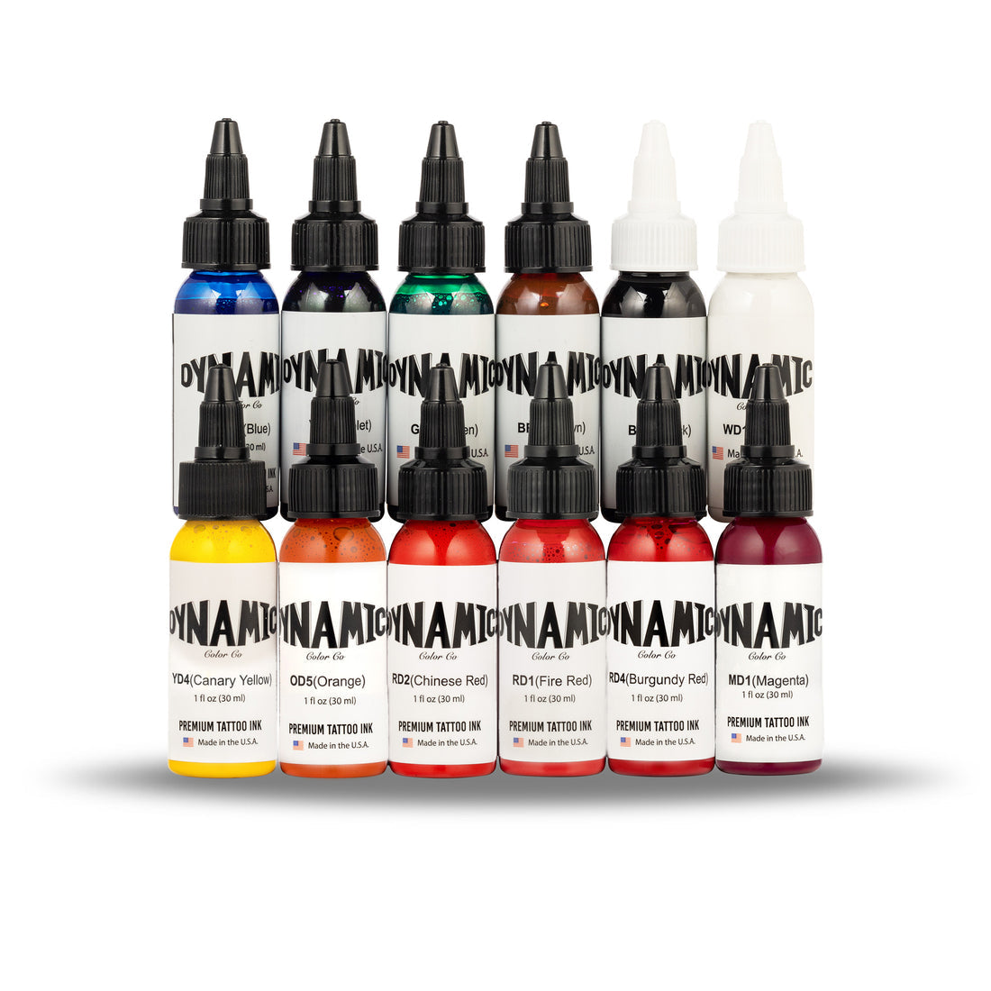 Dynamic OG Tattoo Ink Color Set - 1 oz. Bottles