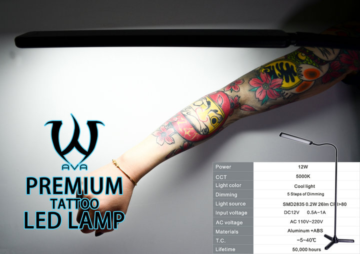 AVA - SKULLDNA Premium Aluminum LED Floor Tattoo LAMP