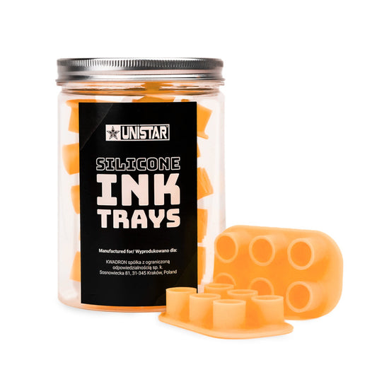 UNISTAR SILICONE CUPS INK TRAYS IN A JAR - 12 PCS.