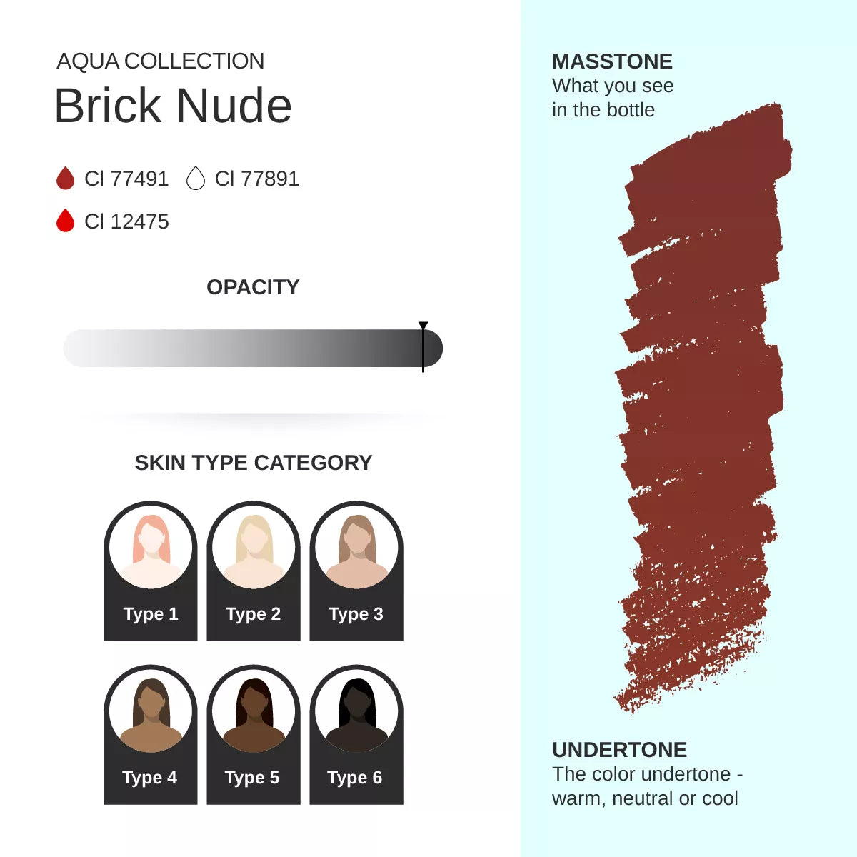 Brick nude PMU pigment 10ml - Official PhiShop