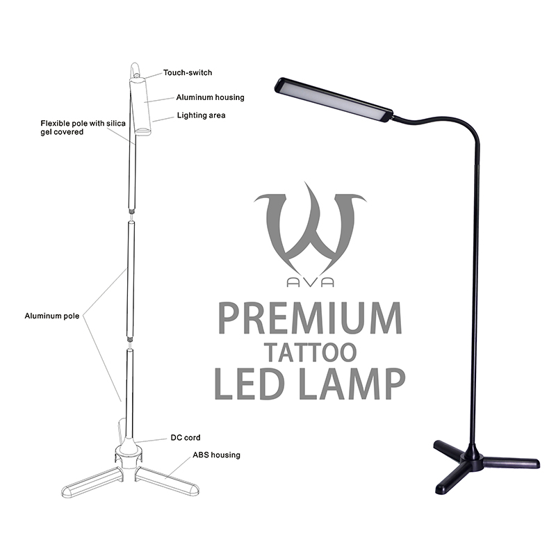 AVA - SKULLDNA Premium Aluminum LED Floor Tattoo LAMP