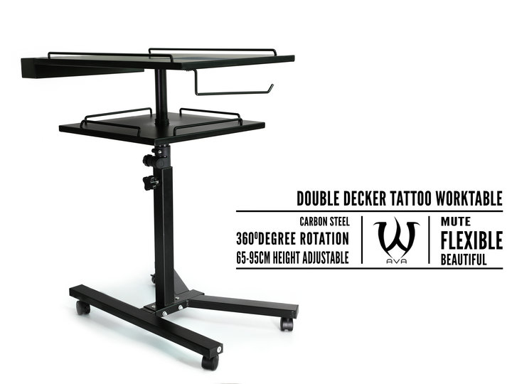 AVA - SKULL DNA Stable Double Decker Tattoo Work Table