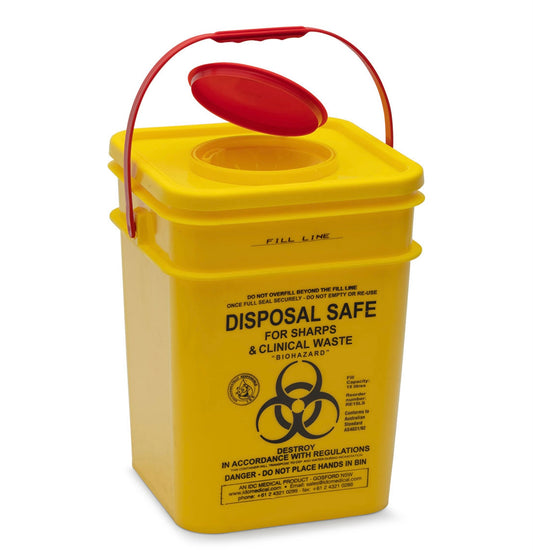 Sharps Container Yellow ( Needles Trash )