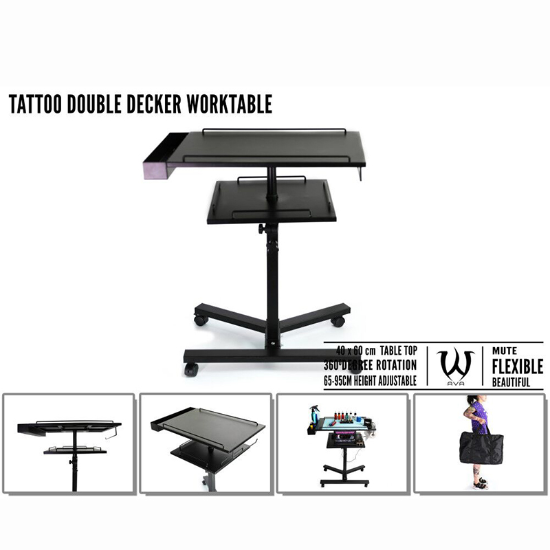 AVA - SKULL DNA Stable Double Decker Tattoo Work Table