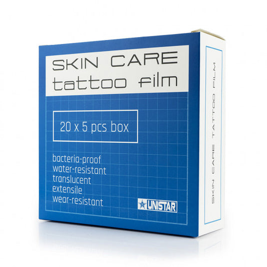 UNISTAR SKIN CARE TATTOO FILM DRESSING - 5 PIECES - 12,5 X 12,5 CM