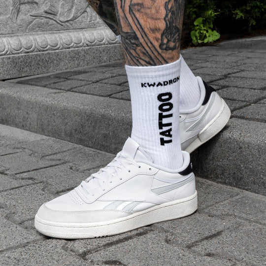 SOCKS KWADRON® - WHITE TATTOO ARTIST
