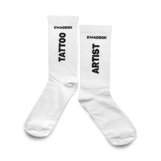 SOCKS KWADRON® - WHITE TATTOO ARTIST